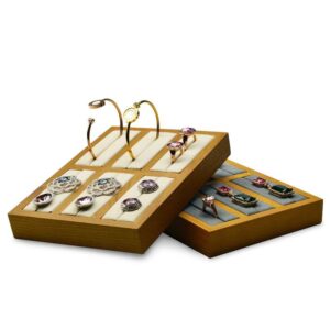 Smyckeskrin gravyr - Beige sammet