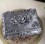 Smyckeskrin rosa sammet